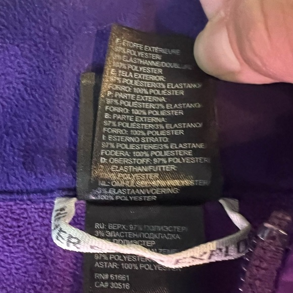 The North Face AMVX Purple Windproof & Waterproof Apex Bionic Jacket Size Medium - Picture 11 of 11